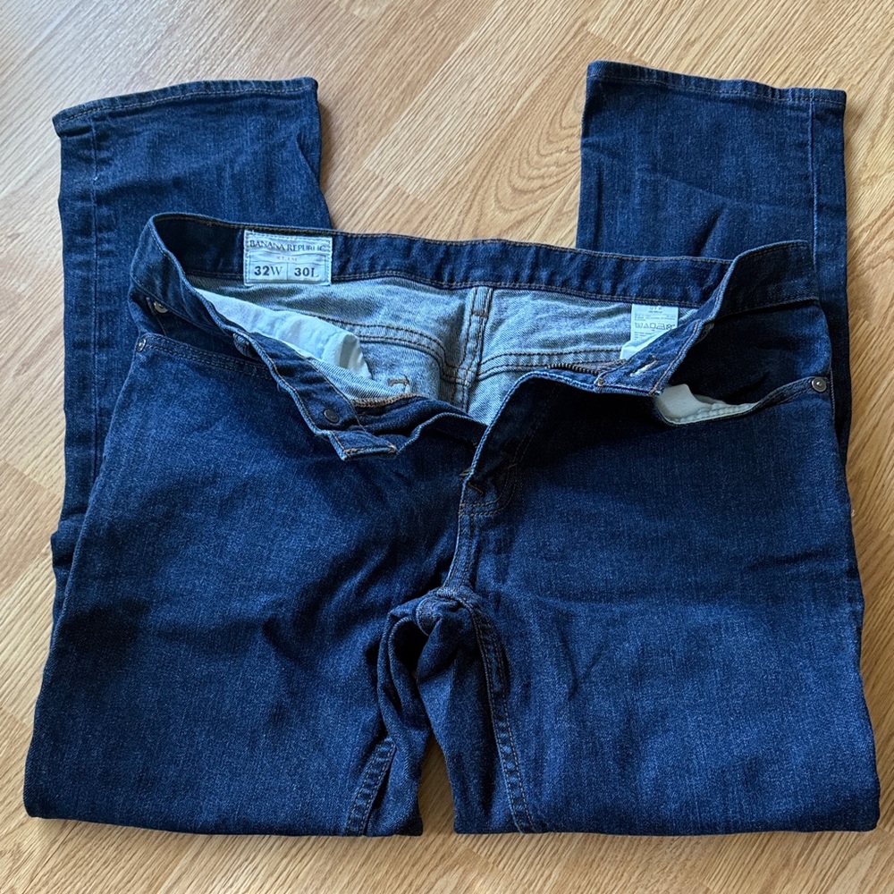 Banana Rebulic Jeans Men's Dark Blue Denim 32x30 slim